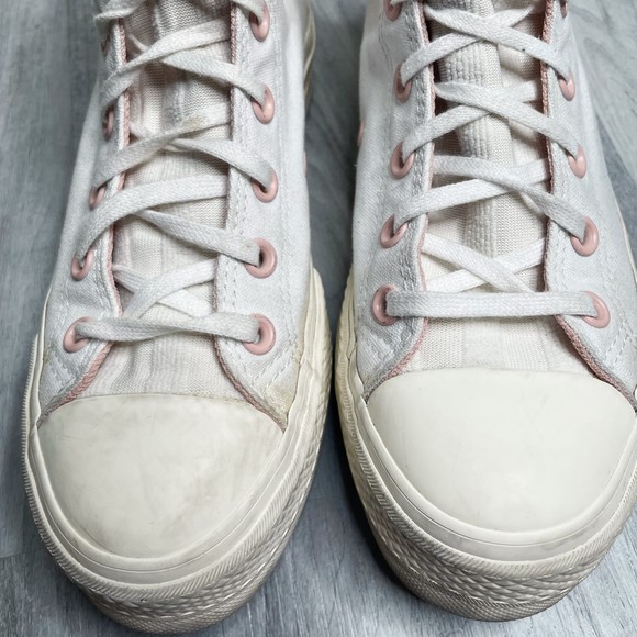 Converse Chuck Taylor Lift Hi White Pink - Picture 4 of 9